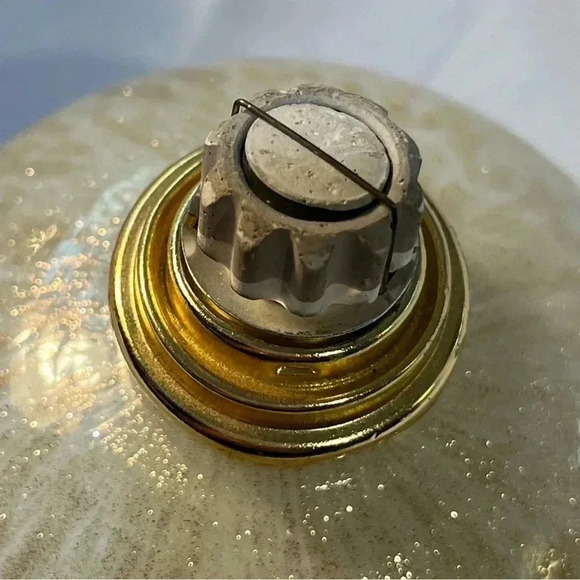 Vintage Cream and Gold Sparkly Glass Diffuser - Picture 5 of 6